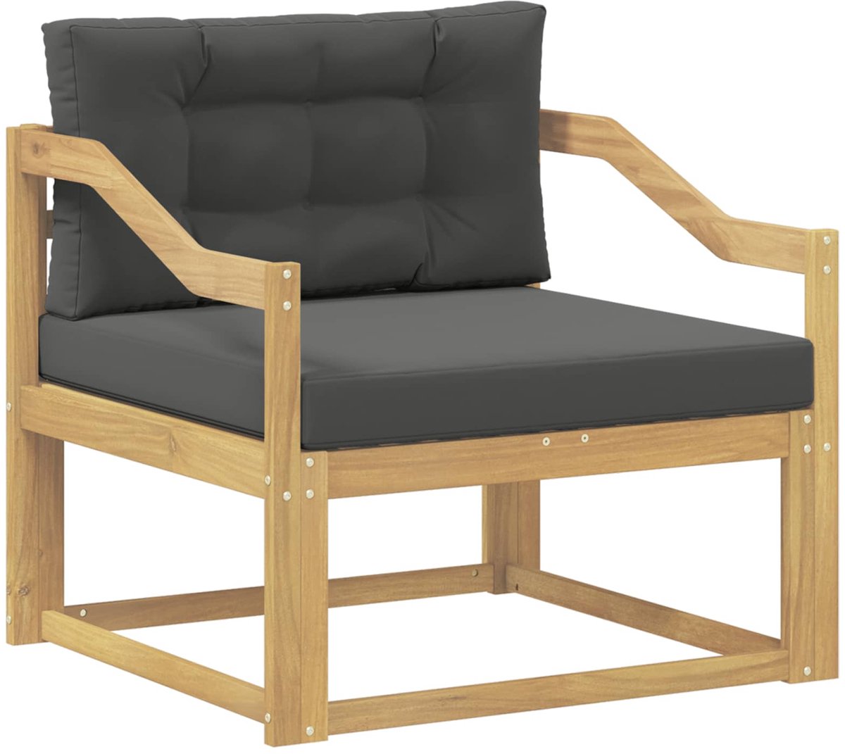 vidaXL - Buiten - Midden - Sofa - Polyester - Wit