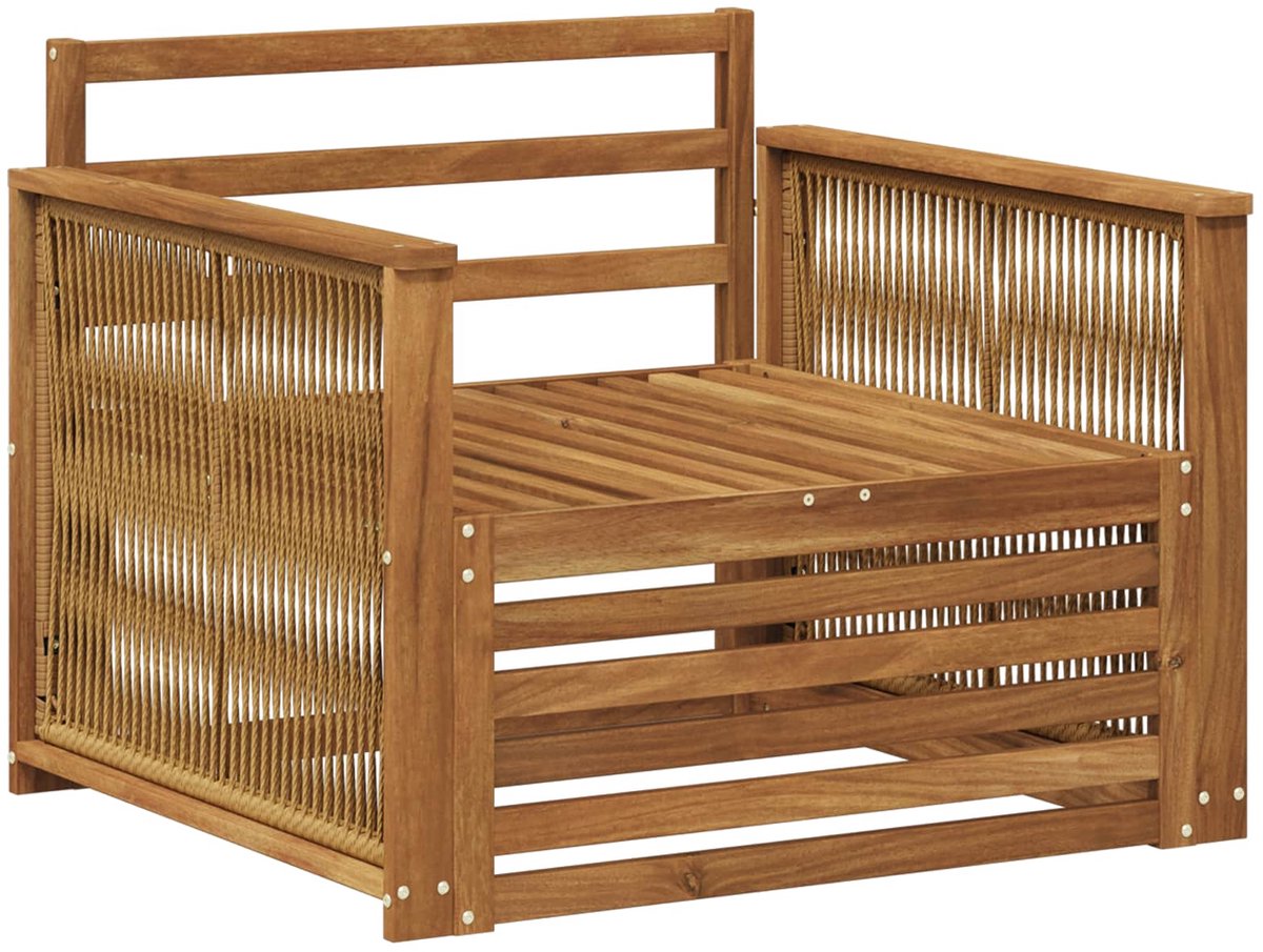 vidaXL - Buiten - Midden - Sofa - Naturel