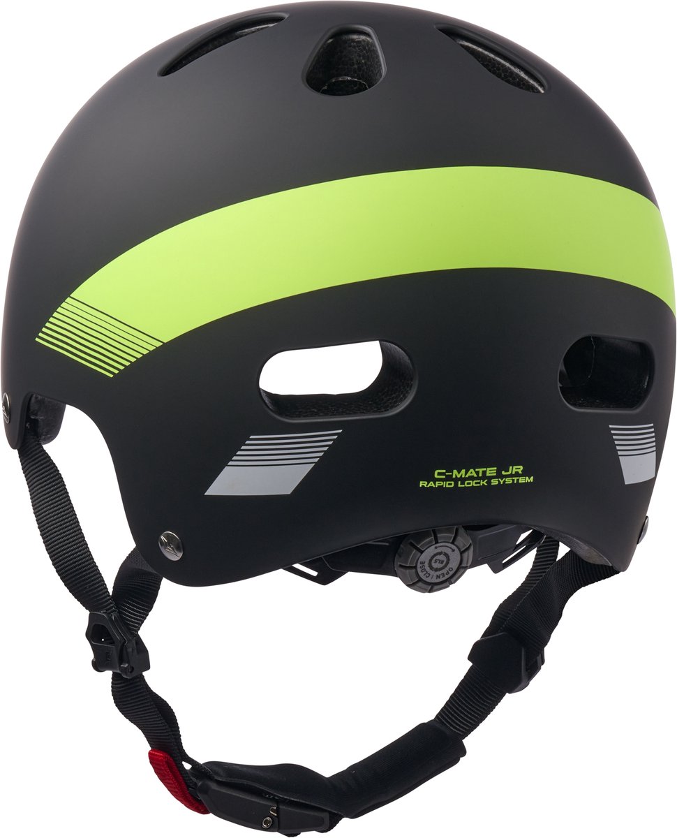 Helm C-Mate Jr. black-lime matt | S-M