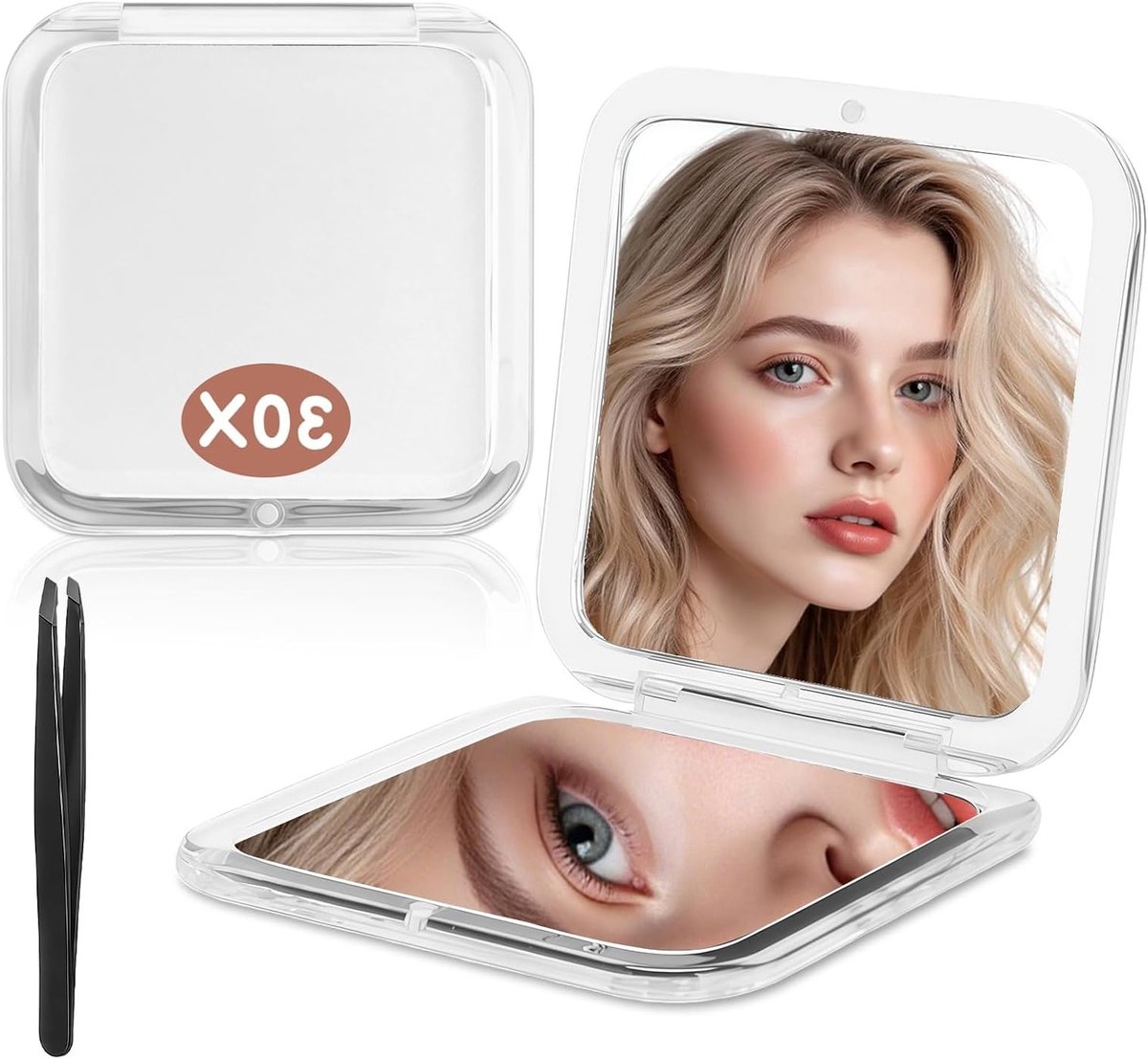 Draagbare Compacte Spiegel voor Thuis en Reizen - Ideaal voor Make-up en Verzorging