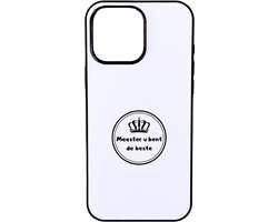 Hacebo® - Meester u bent de beste telefoonhoesje - Beste meester ever - telefoonhoesjes - Afscheidscadeau meester - Collega cadeau - bedankt cadeau - afscheidscadeau school - meester bedankt - hoesje geschikt voor iPhone 16 Pro Max