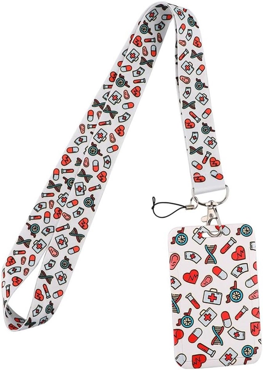 ID Kaarthouder met Lanyard voor ID en Telefoon - Ideaal voor Artsen, Verpleegkundigen, Kantoor en Schoolgebruik, Unisex Design