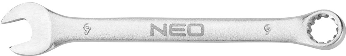 NEO - Ringsteeksleutel - 9 x 130 mm - CrV Staal - Satijnen Afwerking