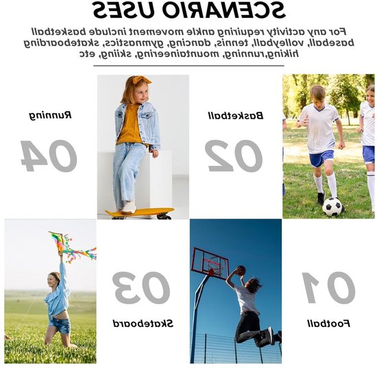 Ademende Enkelbandages voor Kinderen - Elastische Steun voor Verstuikte Enkels, Bescherming tijdens Sport en Dans, Hiel Sokken voor Meisjes 6-14 Jaar (Roze) — afbeelding 4