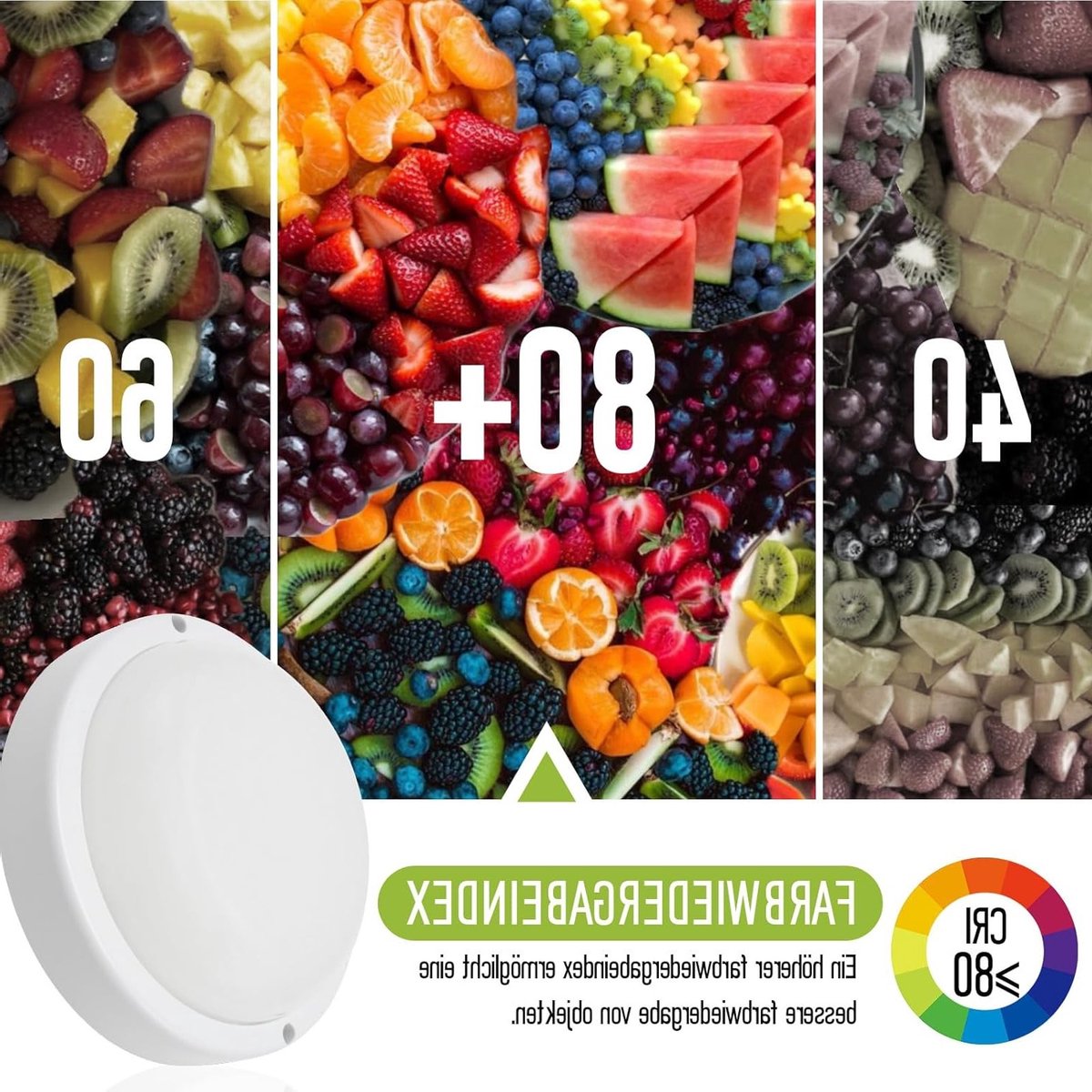 LED Wandlampen voor Binnengebruik - 8W 720LM 6500K Koelwit - Ideaal voor Badkamer, Trap en Gang - IP65 Waterdicht en Geschikt voor Vochtige Ruimtes