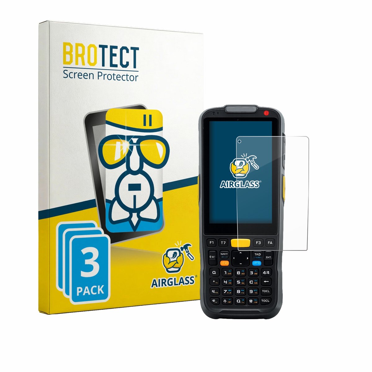 Screenprotector 3 Stuks voor Newland PT60 Narvalo Beschermglas transparant