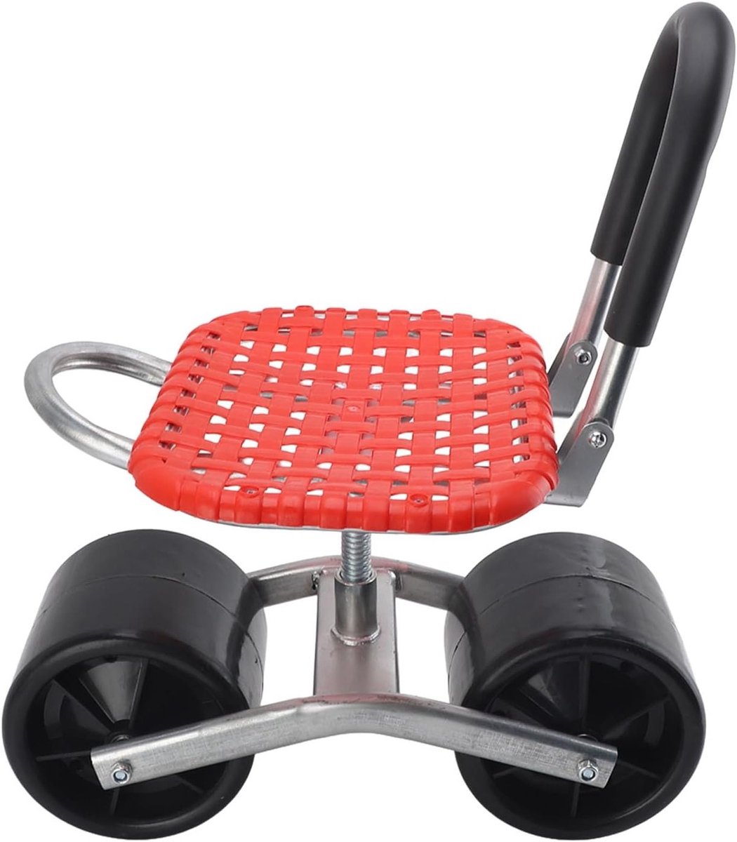 Mobiele Tuinstoel met Wielen, Ergonomische Werkstoel voor Tuin, Tuinstoel voor Buiten, Comfortabele Tuinwagen met Zitvlak, Perfect voor Tuinieren en Buitenwerk
