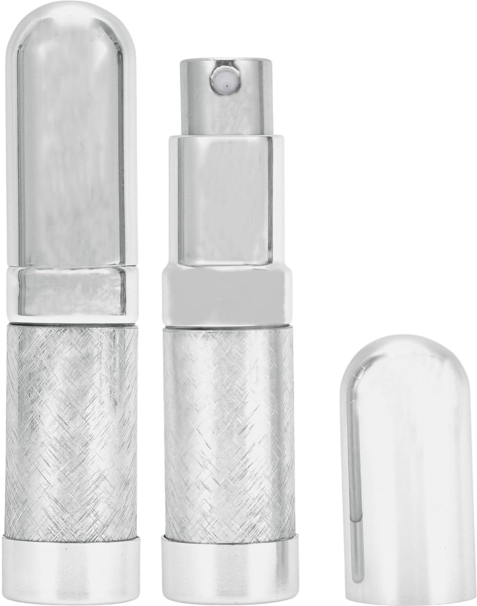 Dailygoods- Parfumverstuiver Navulbaar - Mini-Spuitfles 2 Stuks - 6 ml - Compact Reisvriendelijk - Handtas - Fijne Nevel