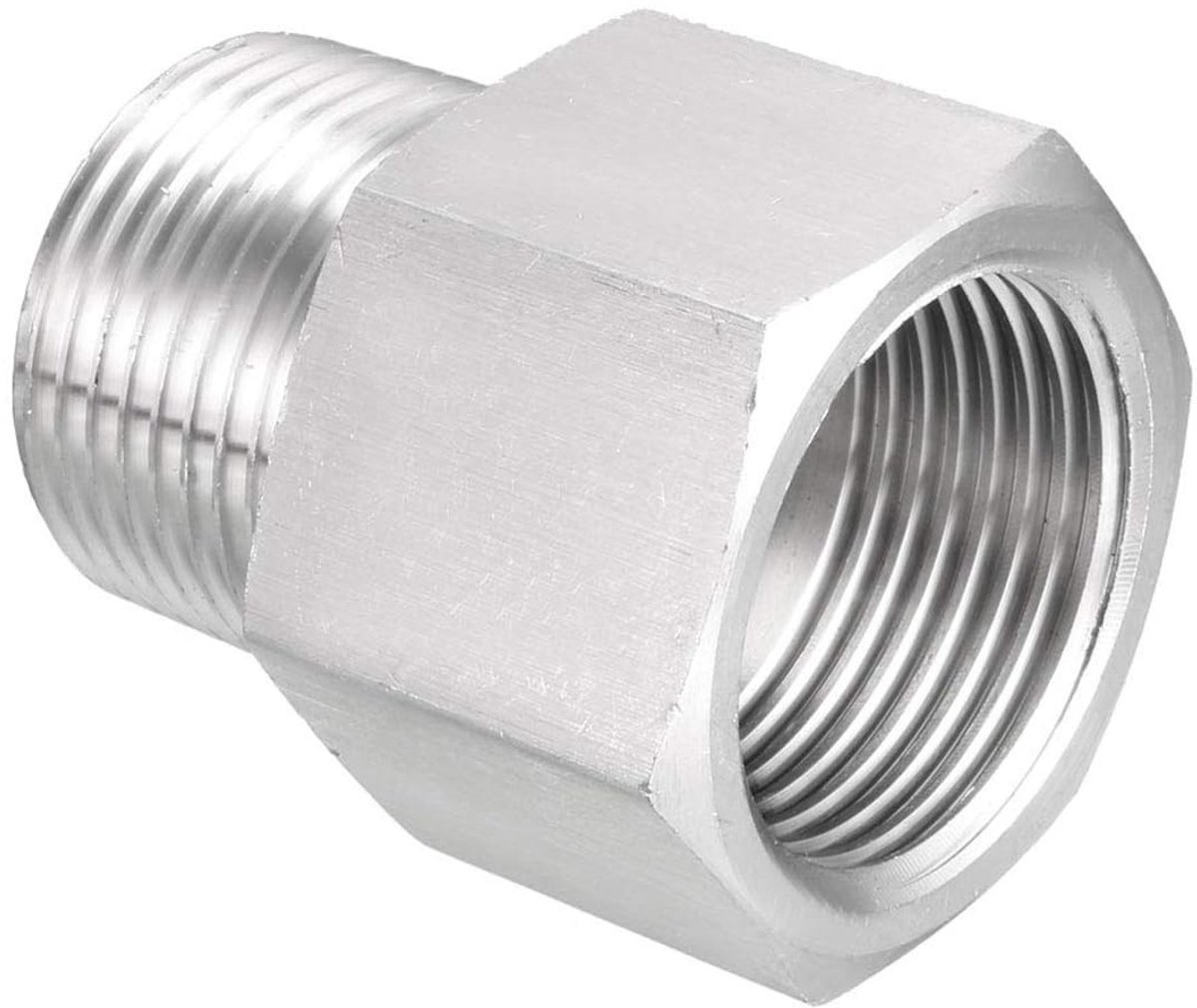 Dailygoods - Pijpfitting Reducer Adapter 3/4 NPT Mannelijk naar 3/4 G Vrouwelijk