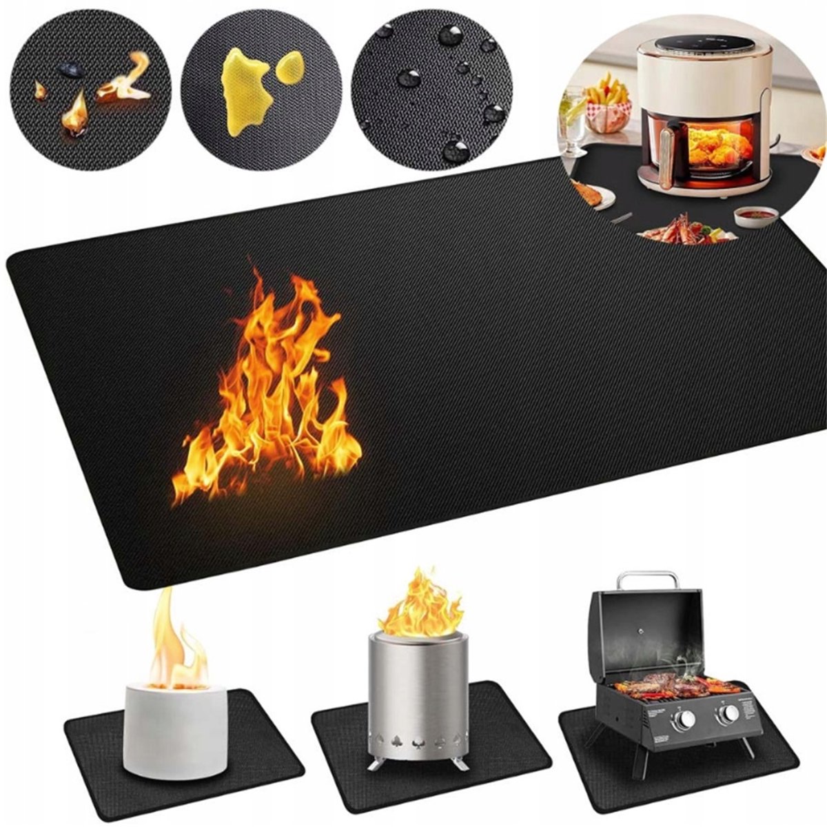 Hittebestendige Mat 60x40cm - Hittebestendig & Multifunctioneel
