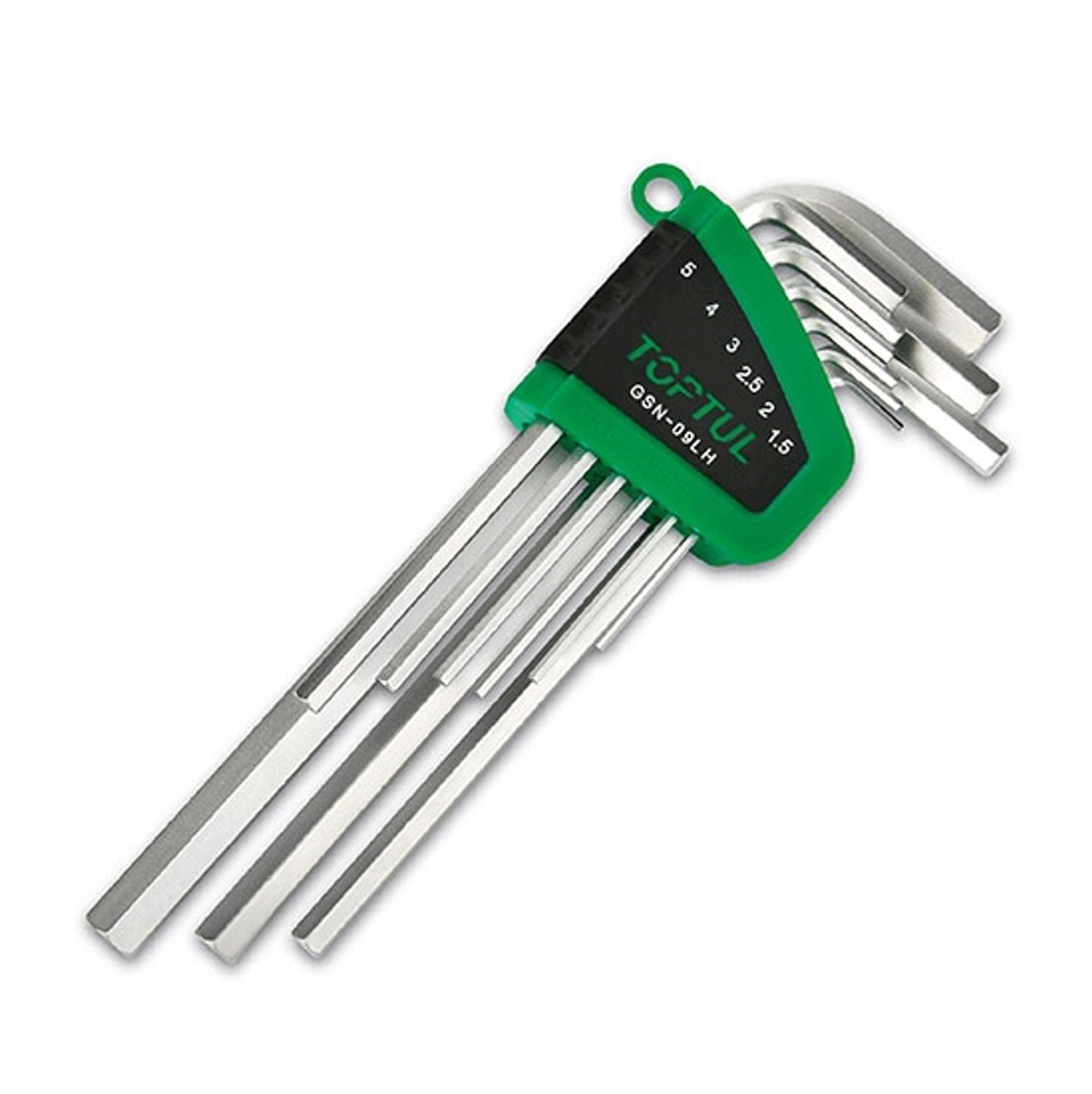 Toptul Inbussleutelset Lang 1,5-10mm 9 Delig S2 Staal