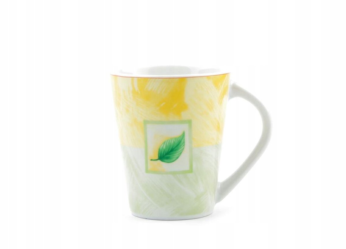 Lubiana Iza Mokkakop 300ml - Groen Blad Decor 0495