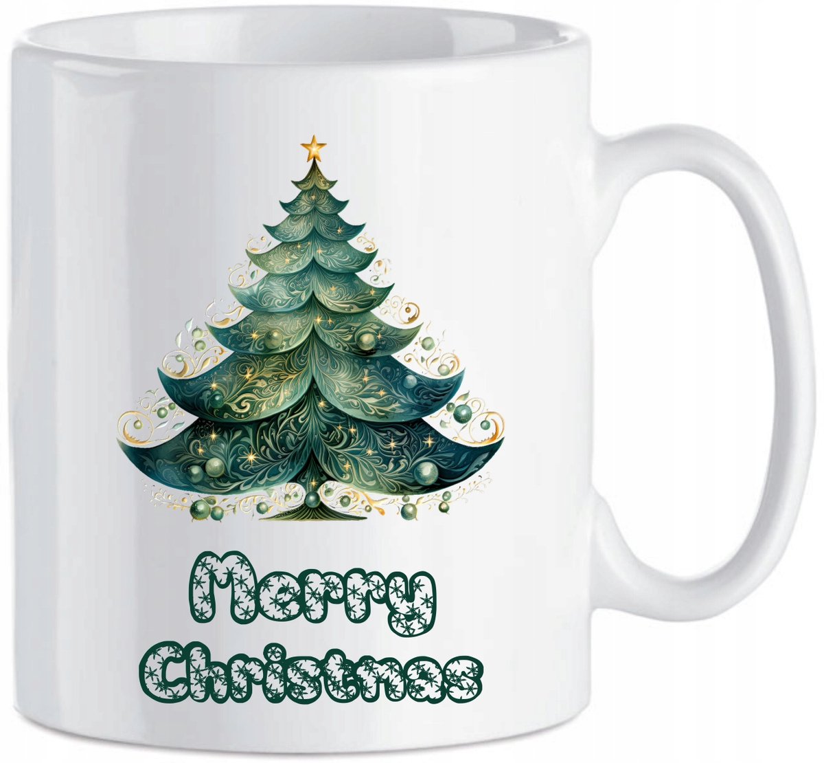 Keramische Mok - Kerstboom Design - Perfect cadeau