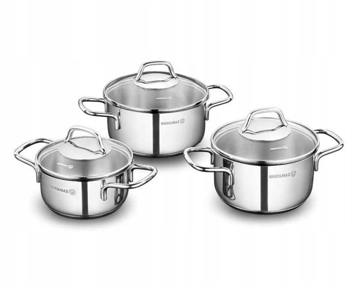 Korkmaz Perla stalen steelpan 1,0L, 14cm, geschikt voor inductie