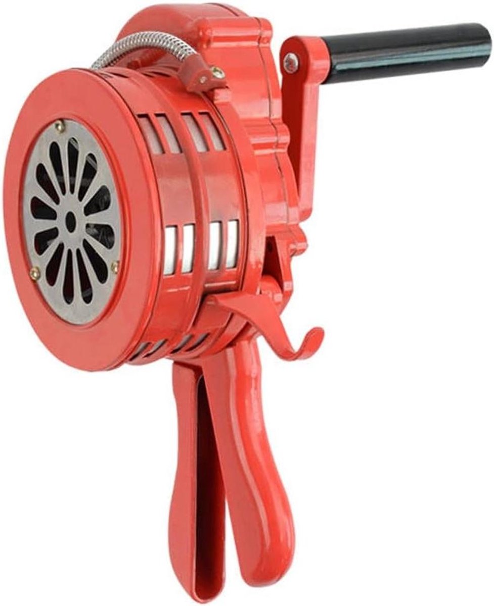 Hand Crank Alarm - Nood Sirene - Aandacht Trekken - 110 Decibel Geluid - Compact Ontwerp - Rood