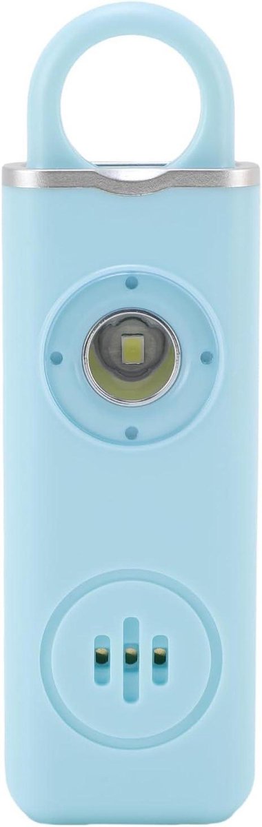 Persoonlijk Alarm - Veiligheidssirene Noodlamp - Noodsituaties Melden - 130 dB Luid Geluid - 10x6x2 cm - Blauw