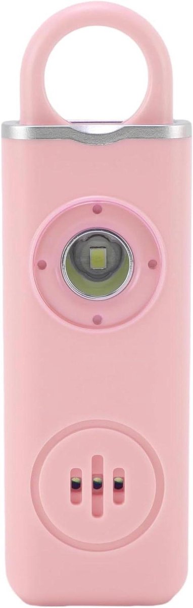 Persoonlijk Alarm - Noodhulp Apparaat - Veiligheid Onderweg - 130dB Sirene - Compact Formaat - Roze