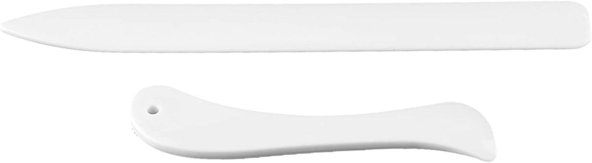 Papiervouw Set - Vouw Gereedschap - Kaarten Maken - Duurzaam Plastic - 2 Stuks - Wit