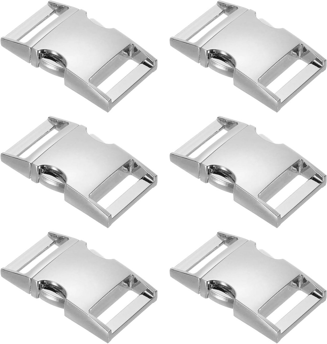 Metalen Snelsluitingen - Draag gespen - Tassen repareren - Quick release functie - 25 mm breed - Zilverkleurig