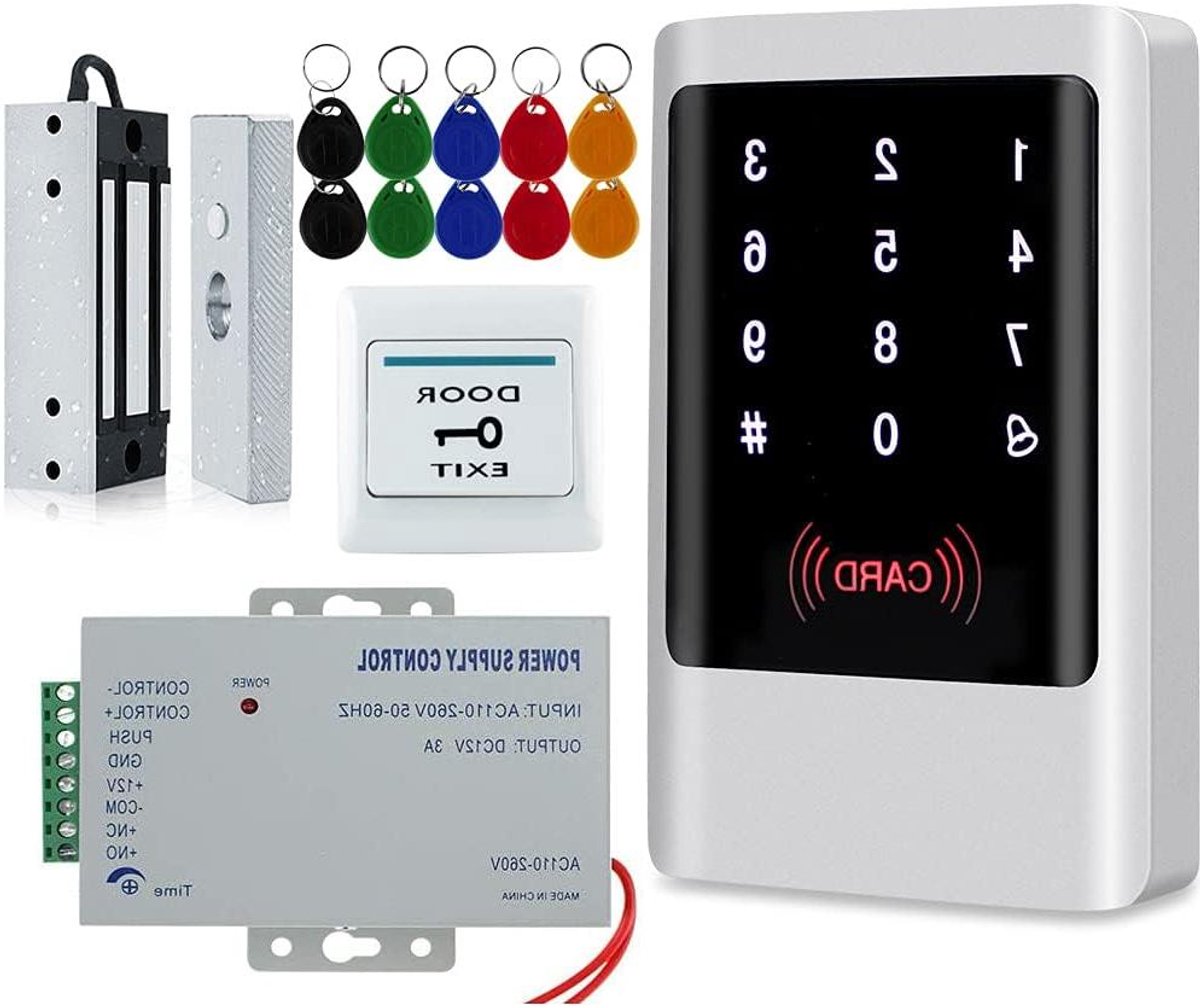 Toegangscontrole Systeem - Pincode RFID - Deuren Beveiligen - IP65 Waterdicht - 60kg Magneet - Zilver