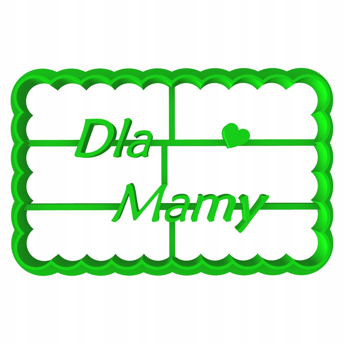 Koekjesvorm Moederdag 'Voor Mama' - 8cm