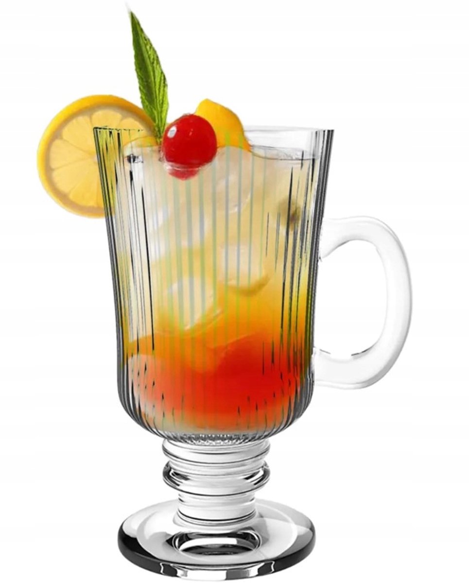 LUXITO Strips Latte Glas - 245ml - Elegant op Functioneel