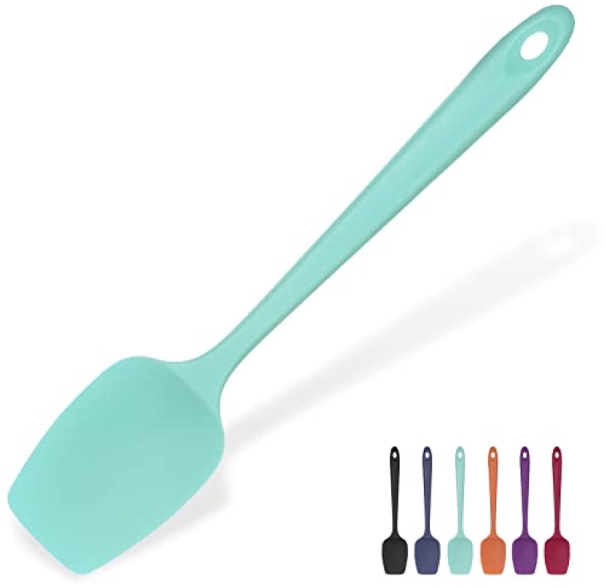Siliconen Lepel Spatel 29 cm - Hittebestendig tot 315°C - BPA-vrij - Vaatwasserbestendig - Aqua Sky