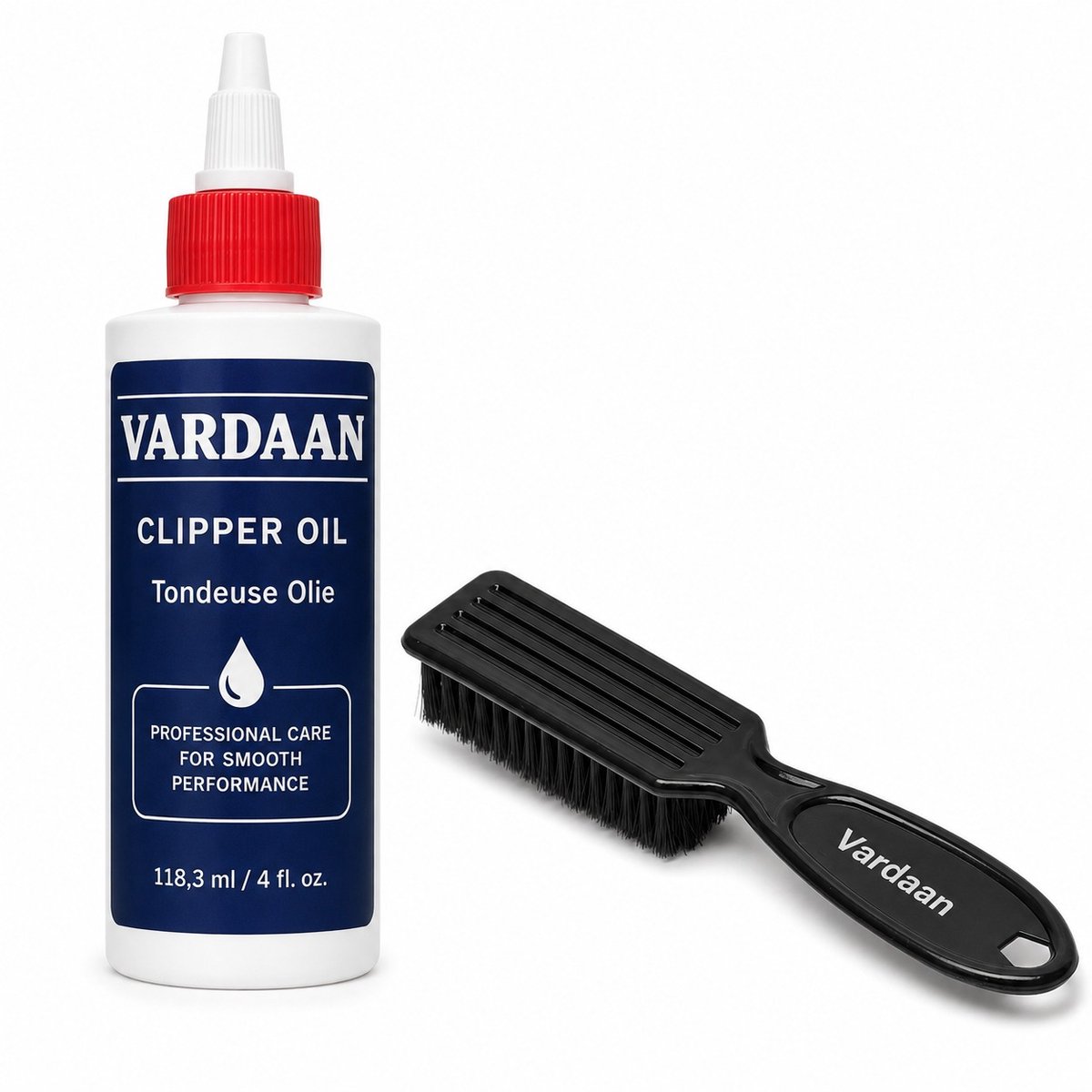 Vardaan Tondeuse Olie 120 ml met Borstel – Scheerapparaat Olie – Clipper Oil – Olie voor Tondeuse – Trimmer Olie – Olie Trimmer – Baardtrimmer Olie – Tondeuse Onderhoud – Tondeuse Borstel – Universeel – Smeerolie – Messen – Onderhoud Tondeuse