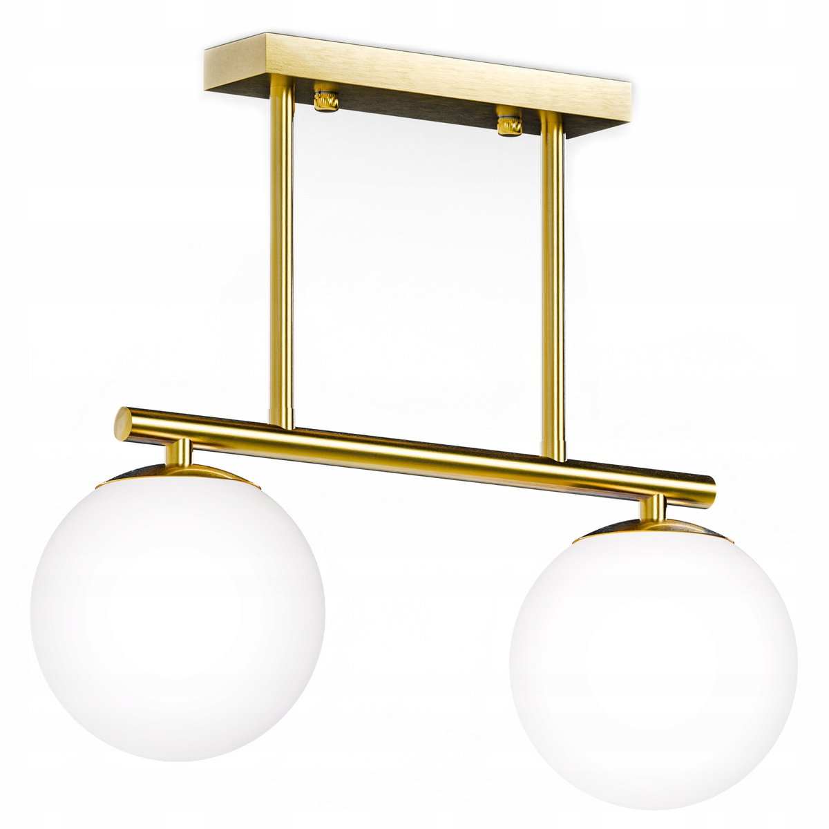 Gouden Hanglamp LED 2x G9 Kristallen Bollen Woonkamer Keuken
