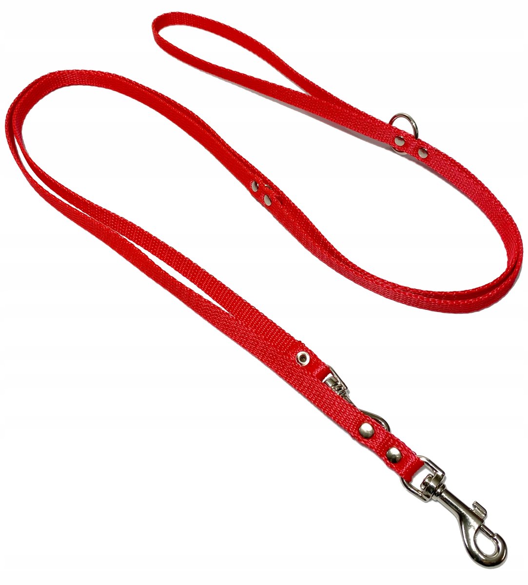 Verstelbare Hondenlijn 120-205 cm / 10 mm Breed - Rood