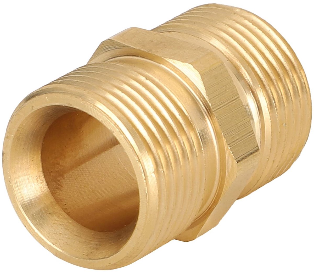 ZEYNOMAX - Hogedrukspuit Adapter - Messing M22 Koppeling - Roestwerend - 14mm Slang Connector - Duurzaam en Stevig - Geschikt voor Hogedrukreiniger...