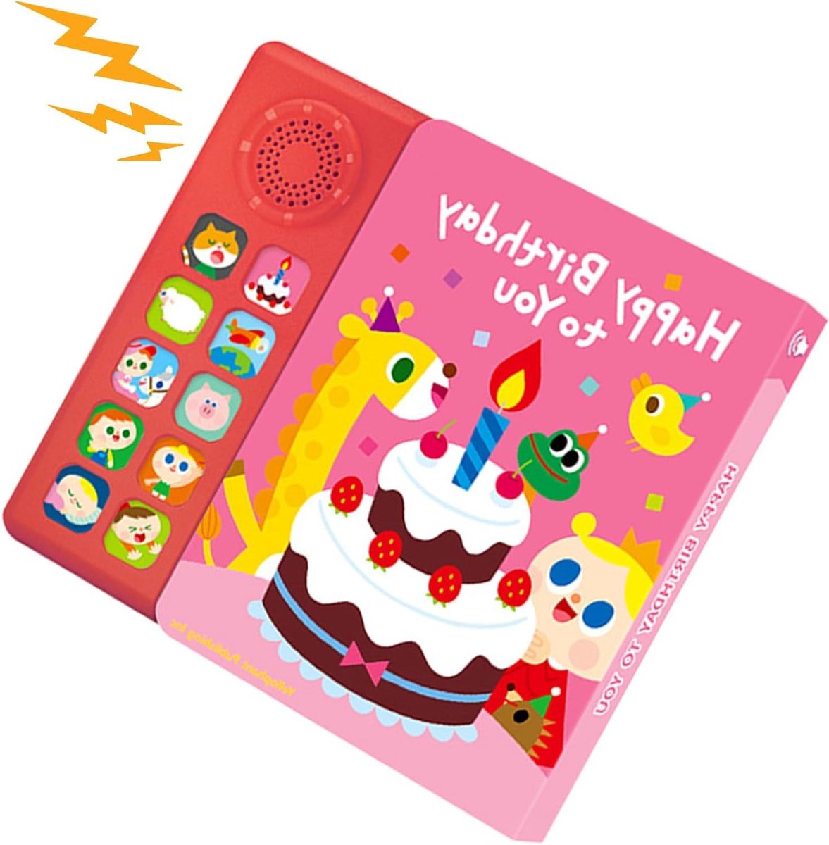 Muziekboek Peuters - Interactief Leerboek - Engels Leren - Tien Liedjes - 23 x 21 cm - Meerkleurig