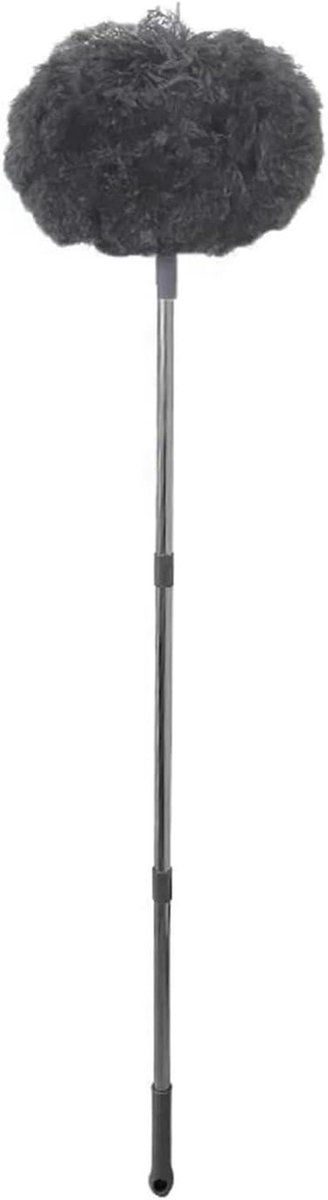 Plafondstofdoek - Ventilator reiniger - Hoge oppervlakken reinigen - Uitschuifbaar handvat - 145cm uitgeschoven - Grijs
