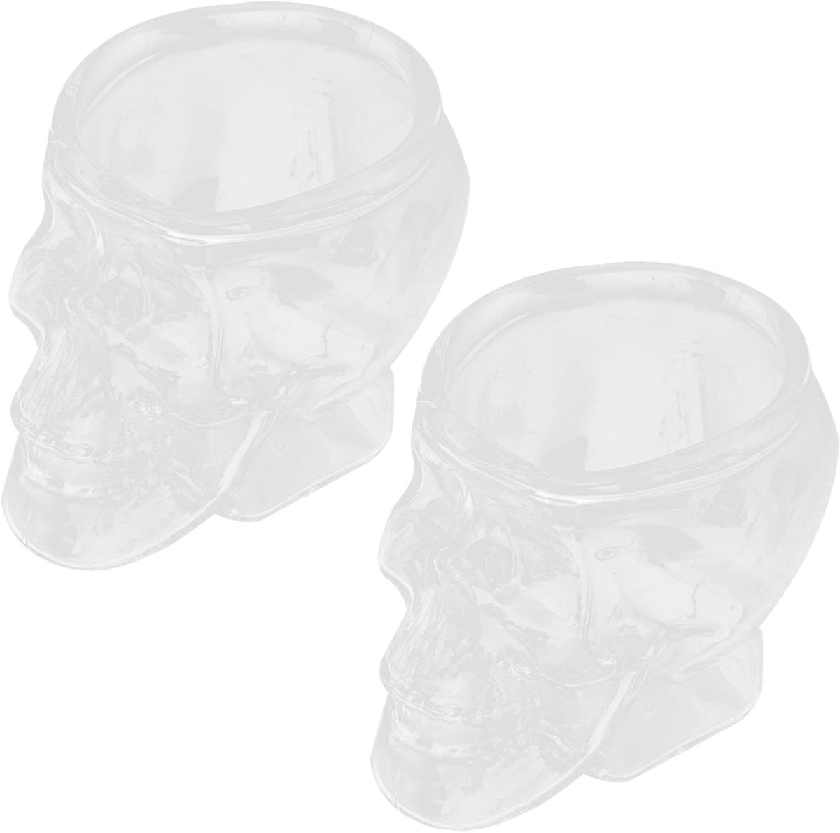Dailygoods- Skullglas 74 ml - Doodshoofd Drinkglas - Cocktail/Mok - Multifunctioneel - Uniek Ontwerp - Perfect voor Feesten - Drankglas