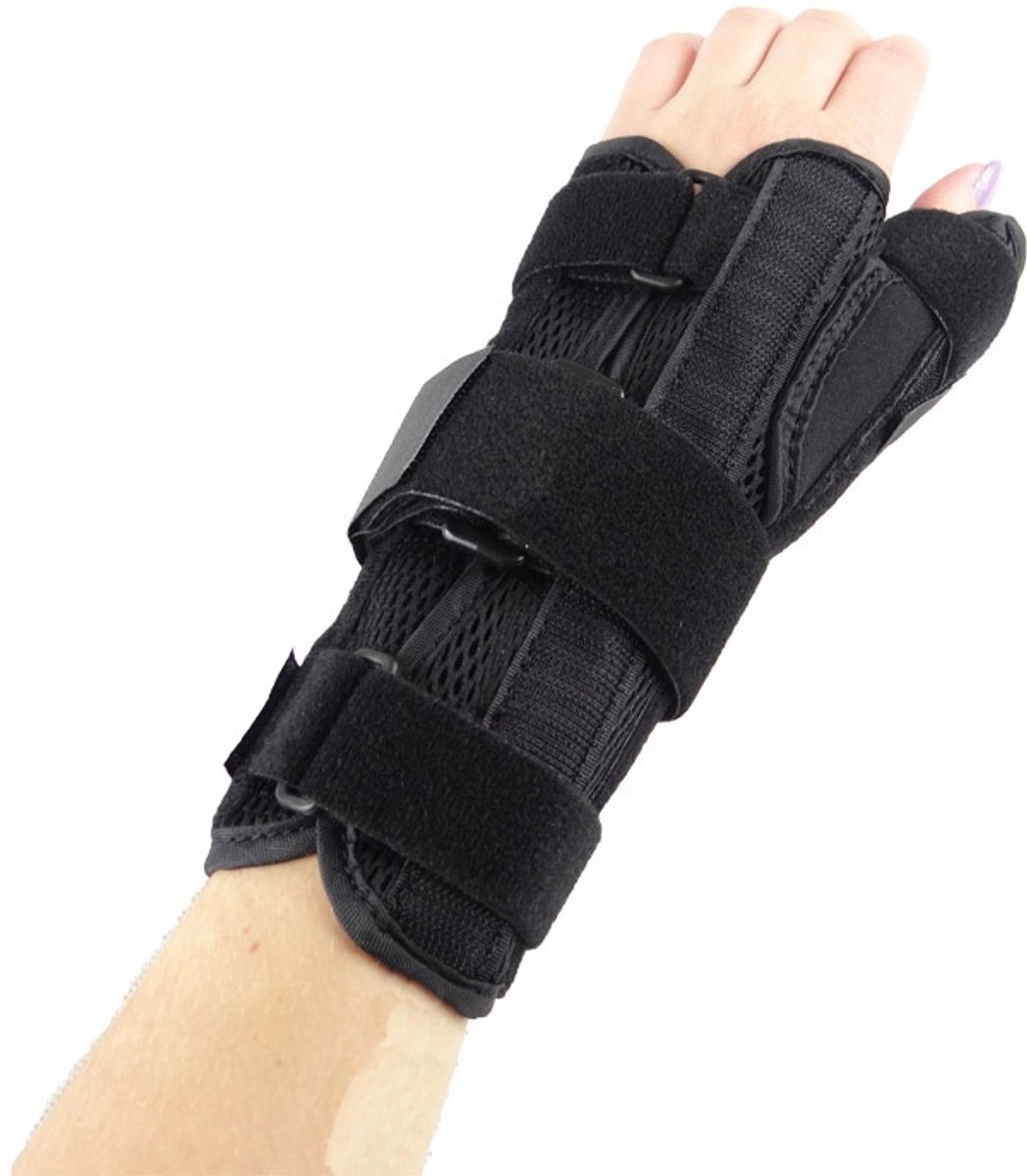 Timago Polsbrace Kniebrace XL Linkerhand Zwart
