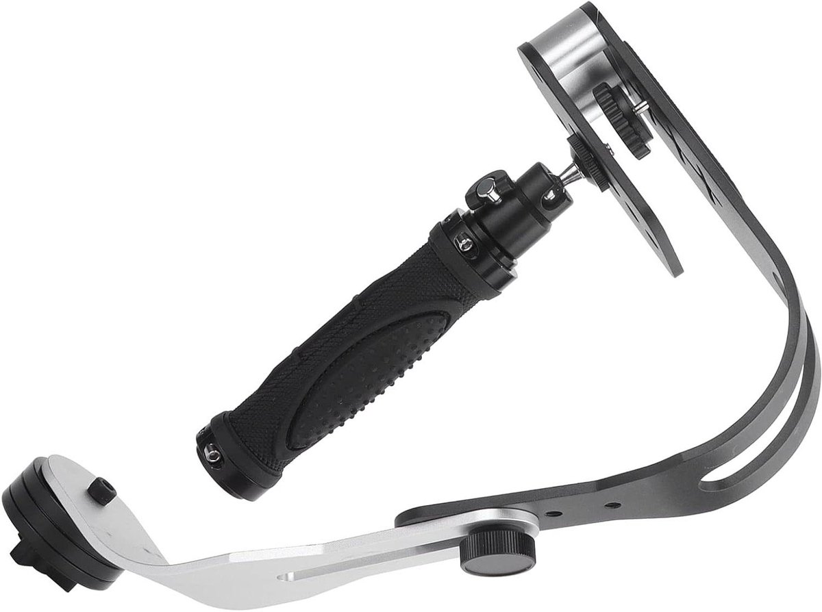 Camerastabilisator - Video Stabilizer - Vloeiende Video's - Verstelbare Tegengewichten - 29 x 22 x 7 cm - Zwart