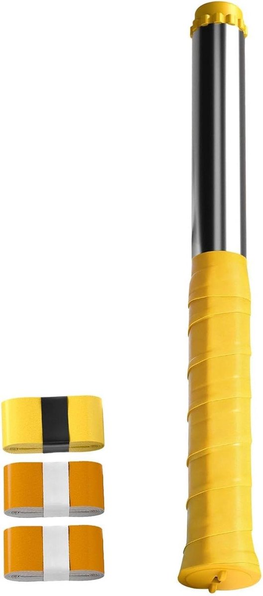 Badminton Trainer - Racket Swing Tool - Kracht Verbeteren - Magnetische Weerstand - 30 cm - Geel Paars
