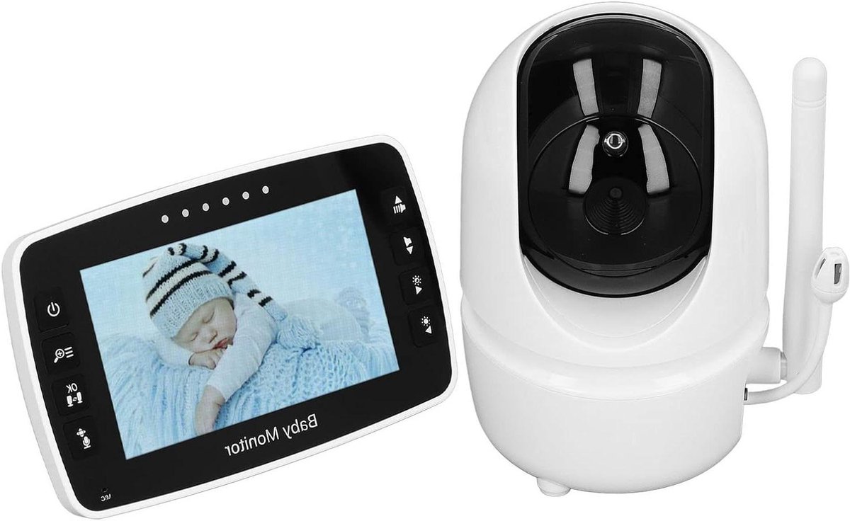 Babyfoon met Camera - Video Monitor - Baby Bewaken - 4.3 Inch Scherm - 16 x 14 x 11 cm