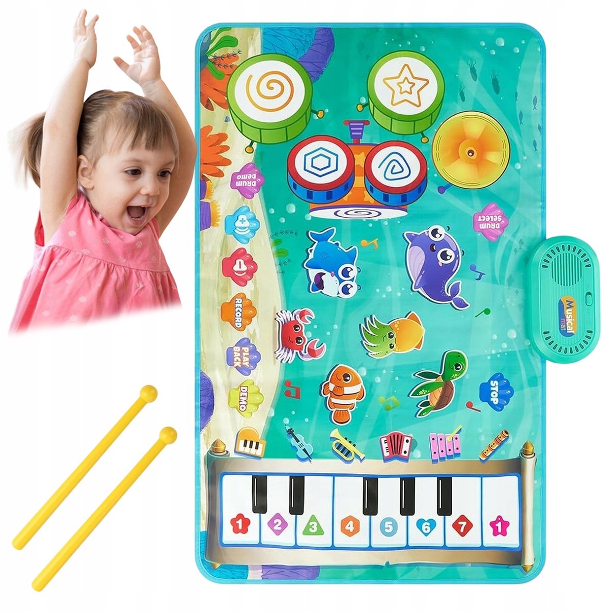 Muziekmat met Piano & Opnamefunctie - Speelplezier voor Kinderen