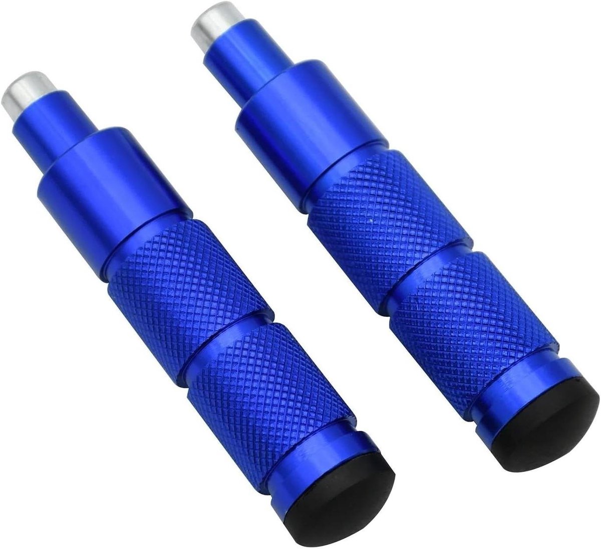 Motorfiets Voetsteunen - Universele Pedalen - Comfortabel Rijden - CNC Aluminium - 8mm Gat - Blauw
