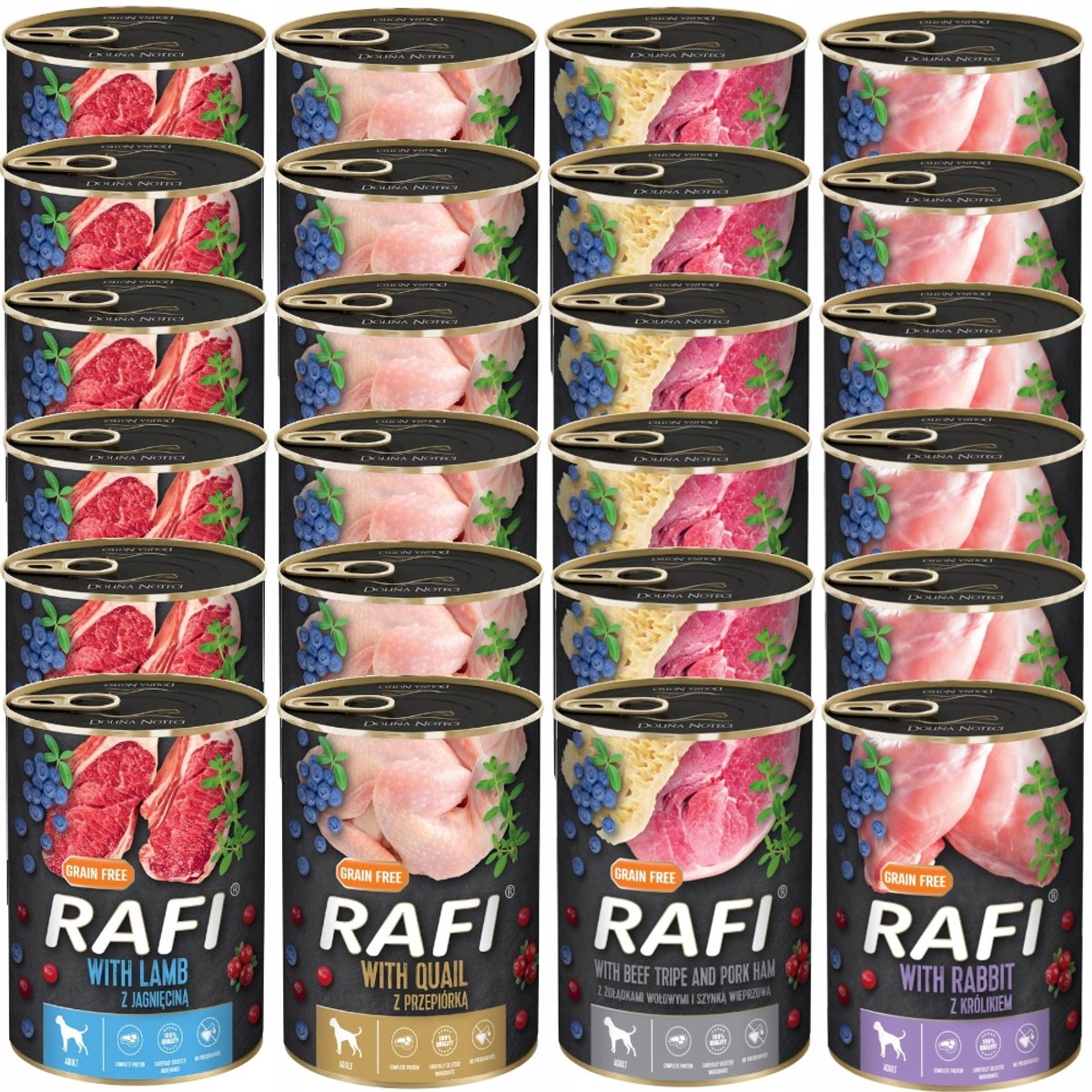 Dolina Noteci Dolina Noteci Rafi - Hondenvoer Nat - Mix Smaken - 24x400g