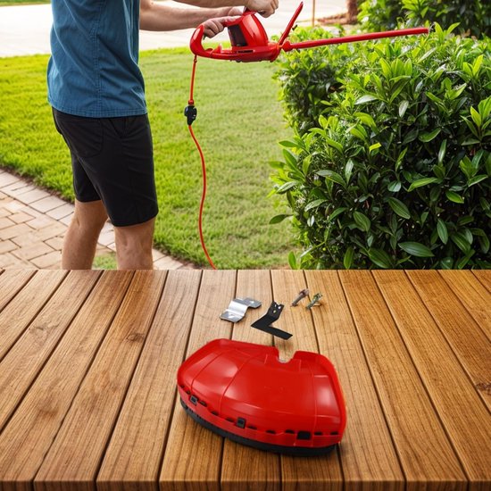 Beschermkap Bosmaaier - Veiligheidskap Grastrimmer - Tuinonderhoud Veilig - Robuuste Metalen Constructie - 28mm Schacht - Metaal — afbeelding 3