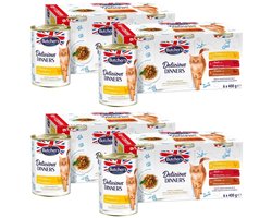 Butcher's Delicious Dinners Serie - Nat Kattenvoer in Gelei - 24x400g - Graanvrij - Volledig Diervoeder