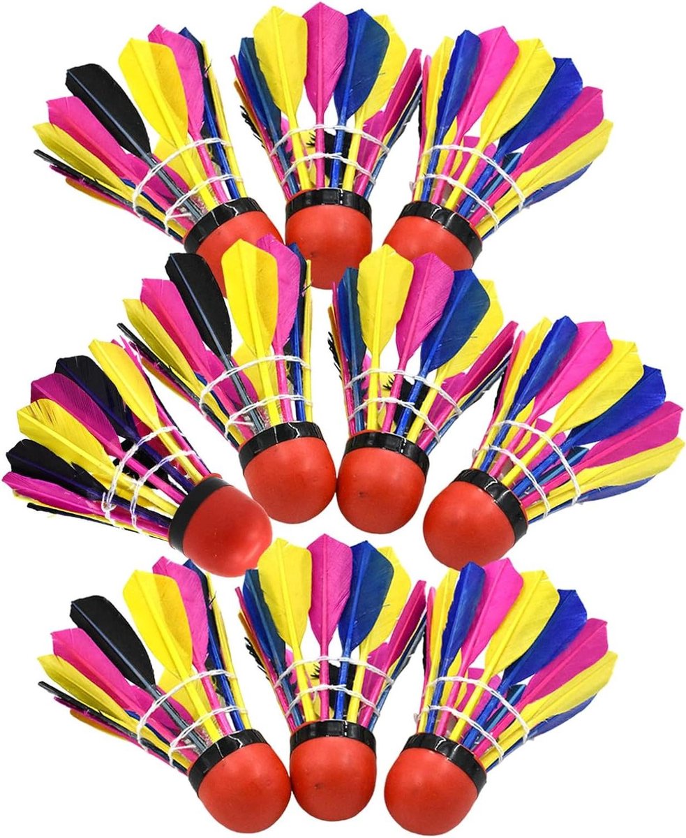 Badminton shuttles - Trainingsballen - Oefenen van slagen - Stabiele vliegbaan - 10 stuks - Wit