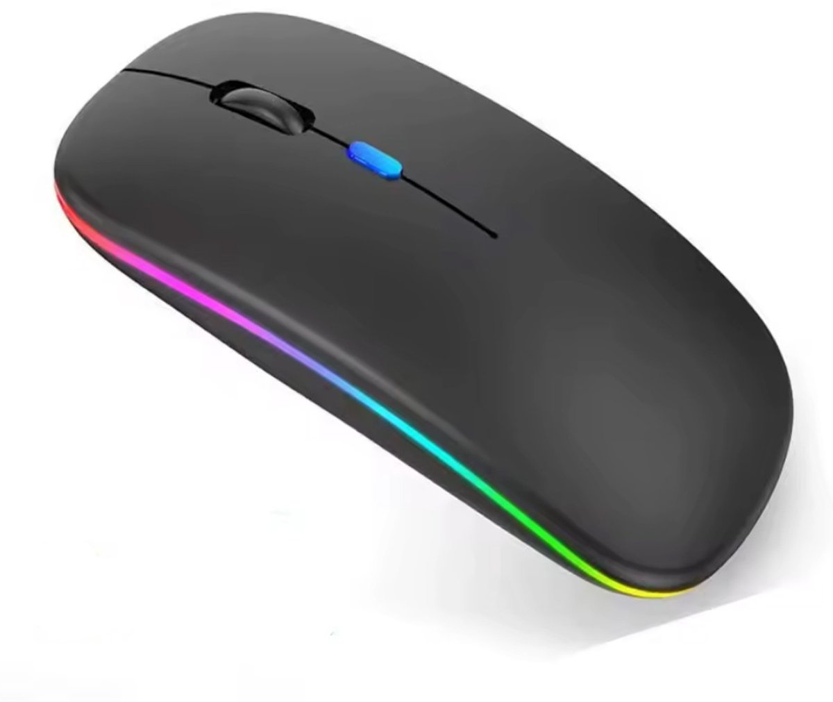 Draadloze LED Muis - Bluetooth muis - LED verlichting - RGB - Laptop en Gaming muis - Draadloos - Zwart - CHPN