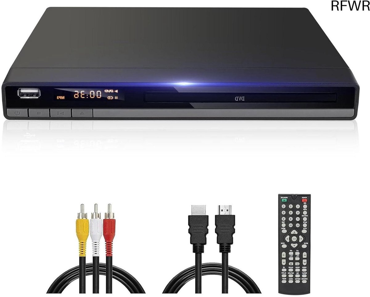 Dvd Speler - Mediabox - Films Kijken - Regiovrij Afspelen - 1080p Upscaling - Zwart