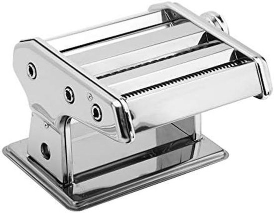 Pastamaker RVS - Pastamachine Handmatig - Verse Pasta Maken - Met Tafelklem - 15 Cm Rollerbreedte - Zilver van Pastamaker — afbeelding 3