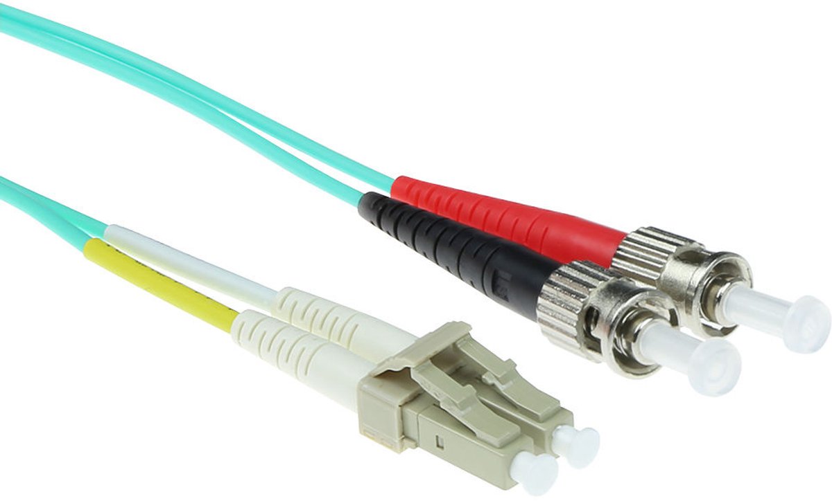 Image of ACT 5 meter LSZH Multimode 50/125 OM3 glasvezel patchkabel duplex met LC en STconnectoren RL7605
