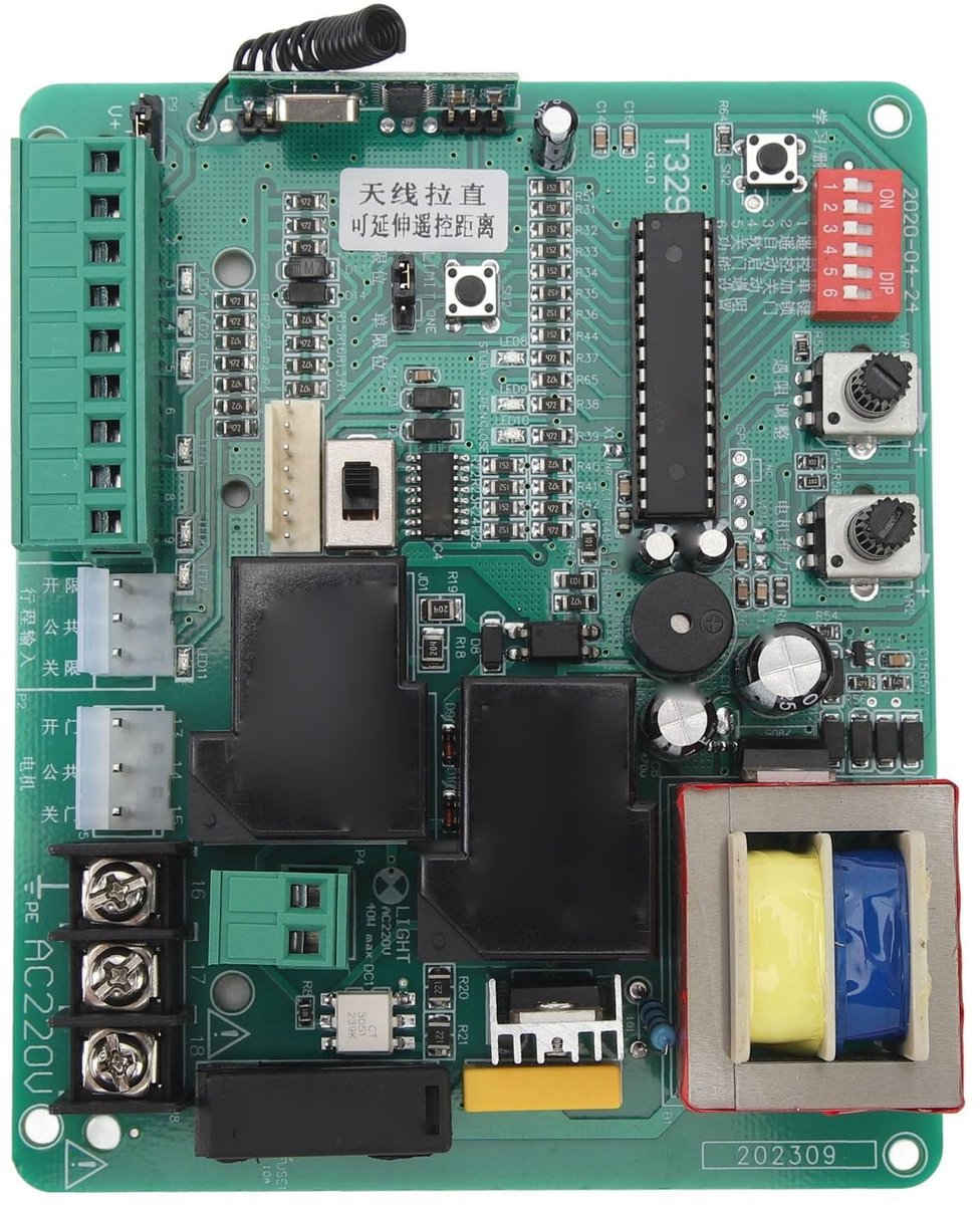 Dailygoods- Circuitbesturingskaart Geavanceerde Microcomputerbesturing - Poortopener - Schuifpoortmotor - Veiligheidsfunctie - Eenvoudig Ontwerp - Hoge Stabiliteit - Motorcontroller
