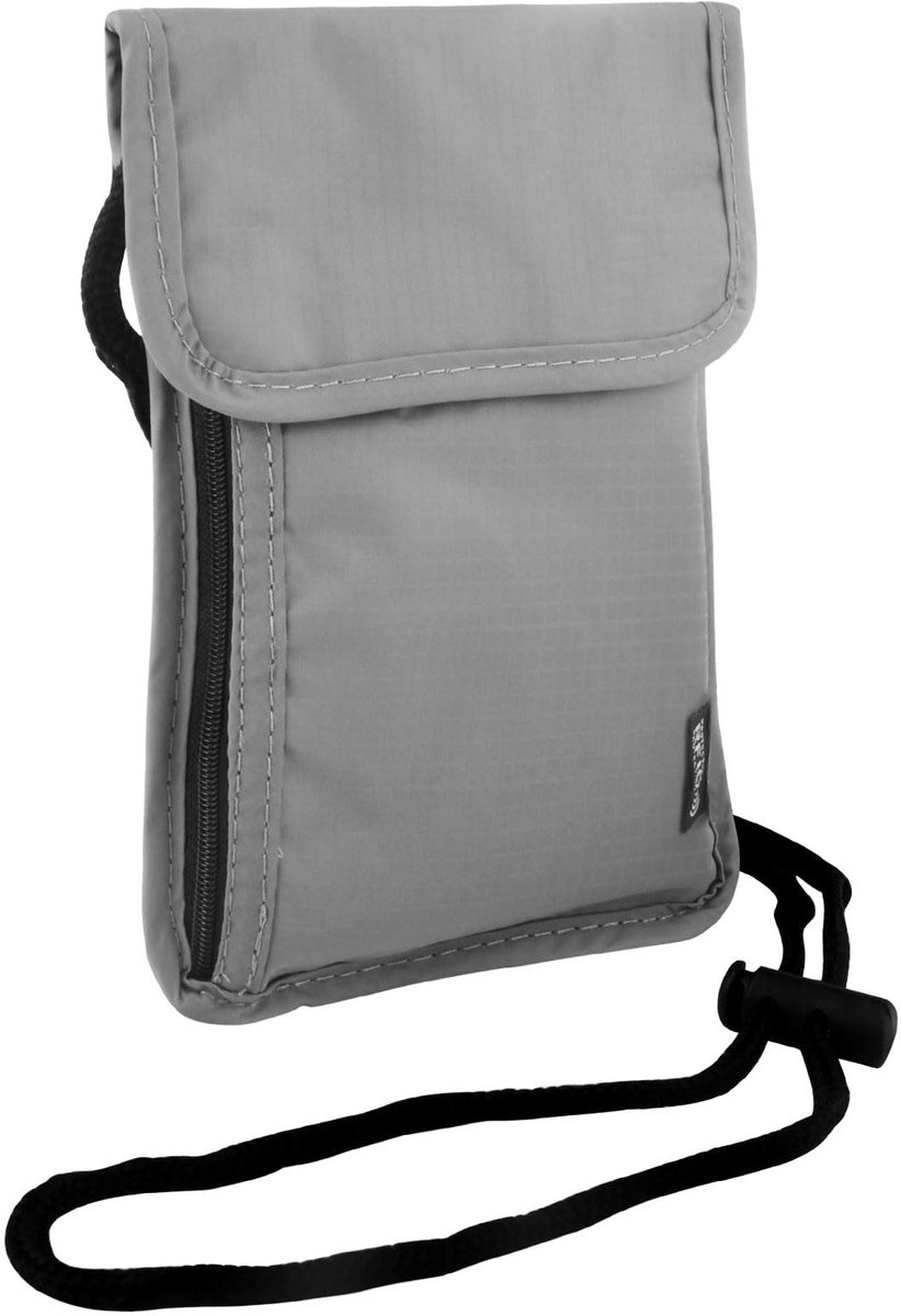 Dailygoods- Borstas Uniseks - Reisportemonnee met RFID-bescherming - Waterdichte Paspoorttas - Organizer voor Smartphone - 19x14 cm - Lichtgewicht 70 gram - Reistas